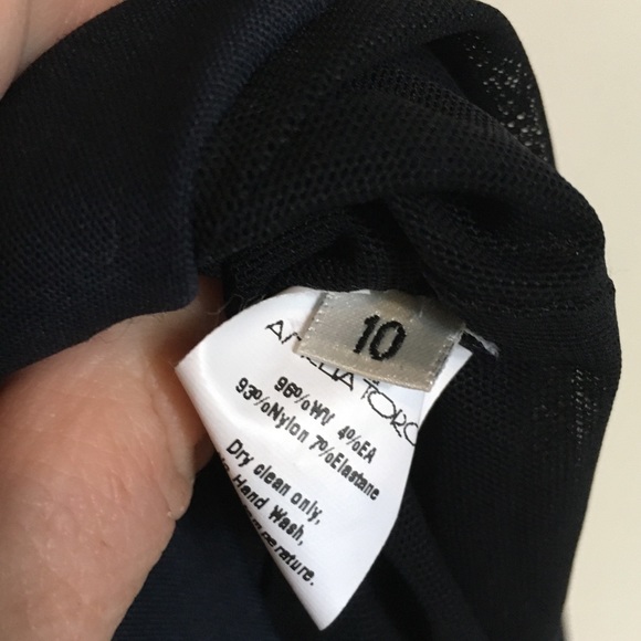 Amelia Toro Navy Blue Classic Dress, size it has Pockets! Size 10 - Picture 13 of 13